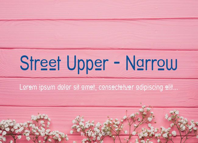 Street Upper - Narrow example